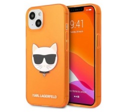 Slika 2 izdelka: KARL LAGERFELD KLHCP13MCHTRO za iPhone 13 6.1 oranžna silikonska zaščita - Choupetts head