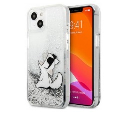 Slika 2 izdelka: KARL LAGERFELD KLHCP13MGCFS za iPhone 13 6.1 prozorna trda zaščita z bleščicami - Choupette Fun