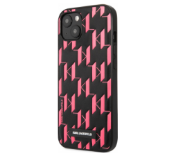 Slika 2 izdelka: KARL LAGERFELD KLHCP13MMNMP1P za iPhone 13 6.1 črno pink zaščita - Monogram Plaque