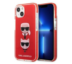 Slika 2 izdelka: KARL LAGERFELD KLHCP13MTPE2TR za iPhone 13 6.1 rdeča silikonska zaščita - Heads