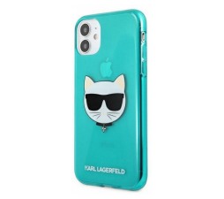 Slika izdelka: KARL LAGERFELD KLHCP13SCHTRB za iPhone 13 Mini turkizna silikonska zaščita - Choupetts head