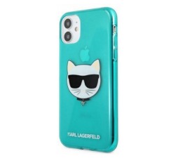 Slika 2 izdelka: KARL LAGERFELD KLHCP13SCHTRB za iPhone 13 Mini turkizna silikonska zaščita - Choupetts head