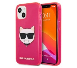Slika 2 izdelka: KARL LAGERFELD KLHCP13SCHTRP za iPhone 13 Mini pink silikonska zaščita - Choupetts head