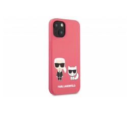 Slika izdelka: KARL LAGERFELD KLHCP13SSSKCP za iPhone 13 mini pink silikonska zaščita - Full Bodies