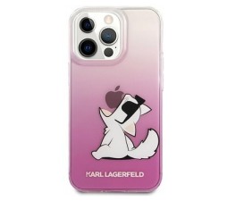 Slika izdelka: KARL LAGERFELD KLHCP13XCFNRCPI za iPhone 13 Pro Max prozorno pink zaščita - Choupette Fun