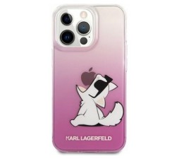 Slika 2 izdelka: KARL LAGERFELD KLHCP13XCFNRCPI za iPhone 13 Pro Max prozorno pink zaščita - Choupette Fun
