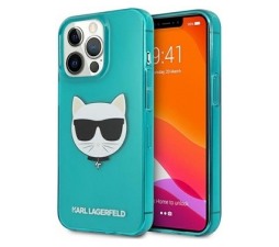 Slika izdelka: KARL LAGERFELD KLHCP13XCHTRB za iPhone 13 Pro Max turkizna silikonska zaščita - Choupetts head