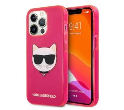 Slika izdelka: KARL LAGERFELD KLHCP13XCHTRP za iPhone 13 Pro Max pink silikonska zaščita - Choupetts head