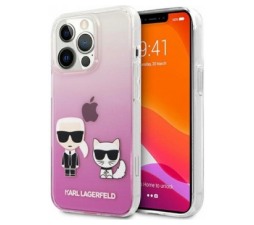 Slika 2 izdelka: KARL LAGERFELD KLHCP13XCKTRP za iPhone 13 Pro Max prozorno pink zaščita - Full Body