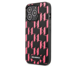 Slika 2 izdelka: KARL LAGERFELD KLHCP13XMNMP1P za iPhone 13 Pro Max črno pink zaščita - Monogram Plaque
