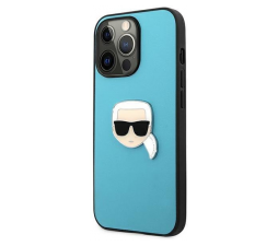 Slika izdelka: KARL LAGERFELD KLHCP13XPKMB za iPhone 13 Pro Max modra silikonska zaščita - Karl s Head 3D