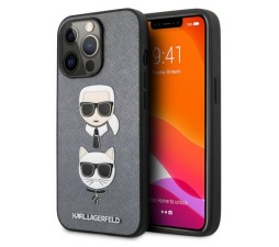 Slika izdelka: KARL LAGERFELD KLHCP13XSAKICKCSL za iPhone 13 Pro Max siva zaščita - Heads