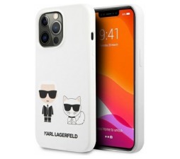 Slika 2 izdelka: KARL LAGERFELD KLHCP13XSSKCW za iPhone 13 Pro Max bela silikonska zaščita - Full Bodies