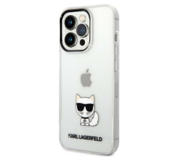Slika 2 izdelka: KARL LAGERFELD KLHCP14LCTTR zaščita ovitek za iPhone 14 Pro prozoren - Choupette Logo