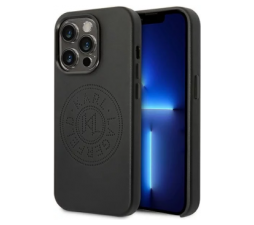 Slika 2 izdelka: KARL LAGERFELD KLHCP14LFWHK za iPhone 14 Pro črna usnjena zaščita - Perforated Logo