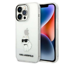 Slika izdelka: KARL LAGERFELD KLHCP14LHNCHTCT za iPhone 14 Pro prozorna silikonska zaščita - IML NFT Choupette