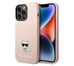 Slika 2 izdelka: KARL LAGERFELD KLHCP14LSLCTPI za iPhone 14 Pro roza silikonska zaščita - Choupette Logo