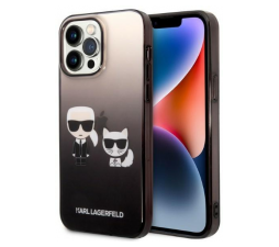 Slika izdelka: KARL LAGERFELD KLHCP14LTGKCK za iPhone 14 Pro Gradient črna zaščita - Full Bodies