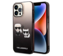 Slika 2 izdelka: KARL LAGERFELD KLHCP14LTGKCK za iPhone 14 Pro Gradient črna zaščita - Full Bodies