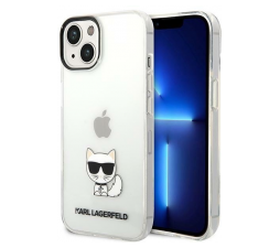 Slika izdelka: KARL LAGERFELD KLHCP14MCTTR zaščita ovitek za iPhone 14 Plus 6.7 prozoren - Choupette Logo