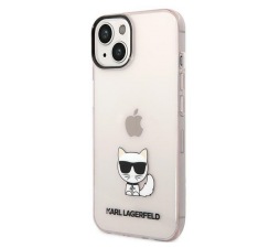 Slika izdelka: KARL LAGERFELD KLHCP14MCTTRI zaščita ovitek za iPhone 14 Plus 6.7 prozorno roza - Choupette Logo