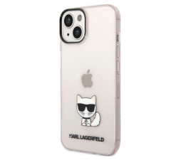 Slika 2 izdelka: KARL LAGERFELD KLHCP14MCTTRI zaščita ovitek za iPhone 14 Plus 6.7 prozorno roza - Choupette Logo