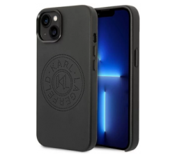 Slika 2 izdelka: KARL LAGERFELD KLHCP14MFWHK za iPhone 14 Plus 6.7 črna usnjena zaščita - Perforated Logo