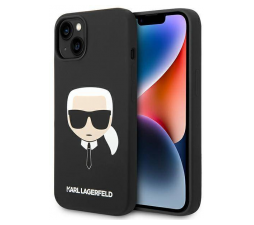 Slika izdelka: KARL LAGERFELD KLHCP14SSLKHBK za iPhone 14 6.1 črn silikonska zaščita - Karls Head