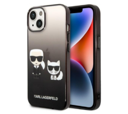 Slika 2 izdelka: KARL LAGERFELD KLHCP14STGKCK za iPhone 14 6.1 Gradient črna zaščita - Full Bodies