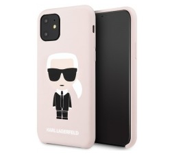 Slika izdelka: KARL LAGERFELD KLHCPN61SLFKPI za iPhone 11 roza silikonska zaščita - Full Body Iconic