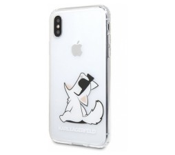 Slika izdelka: KARL LAGERFELD KLHCPXCFNRC za iPhone X / Xs prozorna trda zaščita - Choupette Fun