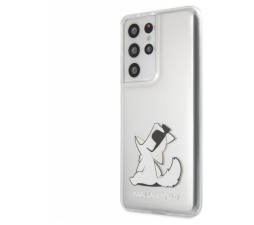 Slika izdelka: KARL LAGERFELD KLHCS21LCFNRC za Samsung Galaxy S21 Ultra G998 prozorna trda zaščita - Choupette Fun