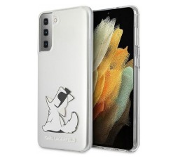 Slika izdelka: KARL LAGERFELD KLHCS21MCFNRC za Samsung Galaxy S21 Plus G996 prozorna trda zaščita - Choupette Fun