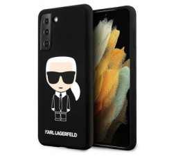 Slika 2 izdelka: KARL LAGERFELD KLHCS21MSLFKBK za Samsung Galaxy S21 Plus G996 črna silikonska zaščita - Full Body Iconic