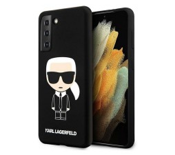 Slika izdelka: KARL LAGERFELD KLHCS21SSLFKBK za Samsung Galaxy S21 G991 črna silikonska zaščita - Full Body Iconic