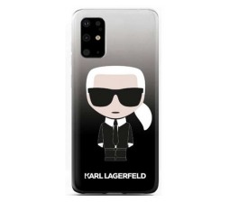 Slika izdelka: KARL LAGERFELD KLHCS67TRDFKBK za Samsung Galaxy S20 Plus G985 prozorno črna trda zaščita - Karl Full Body Iconic