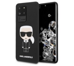 Slika 2 izdelka: KARL LAGERFELD KLHCS69SLFKBK za Samsung Galaxy S20 Ultra G988 črna silikonska zaščita - Full Body Iconic