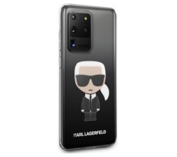 Slika 2 izdelka: KARL LAGERFELD KLHCS69TRDFKBK za Samsung Galaxy S20 Ultra G988 prozorno črna trda zaščita - Karl Full Body Iconic
