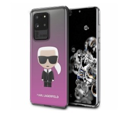 Slika izdelka: KARL LAGERFELD KLHCS69TRDFKPI za Samsung Galaxy S20 Ultra G988 prozorno pink trda zaščita - Karl Full Body Iconic