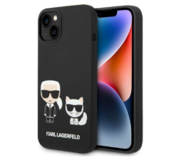 Slika 2 izdelka: KARL LAGERFELD MagSafe KLHMP14SSSKCK za iPhone 14 6.1 črn silikonska zaščita - Full Bodies
