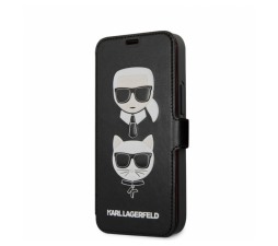 Slika izdelka: KARL LAGERFELD ovitek KLFLBKSP12SFKICKC za iPhone 12 mini knjiga črna - Karl and Choupette