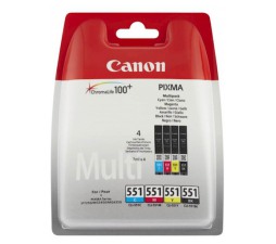 Slika izdelka: KOMPLET CANON CLI-551 KOMPLET C,M,Y,Č IP7250/MG5450/MG6350