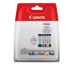 Slika izdelka: KOMPLET CANON PGI-570 / CLI-571 MG5750 MULTI (ČRN,PIGMENT ČRN, CYAN, MAGENTA, RUMEN)