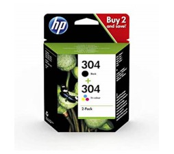 Slika izdelka: KOMPLET ČRNIL HP 304 (ČRNA IN BARVNA) ZA DJ 3720/3730