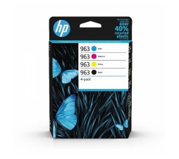 Slika izdelka: KOMPLET ČRNIL HP 963 CYAN, MAGENTA, RUMENA, ČRNA ZA OJ PRO 901x/902x