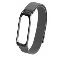 Slika izdelka: Kovinski pašček za uro Xiaomi Mi Band 3 / 4 - črn