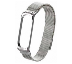 Slika izdelka: Kovinski pašček za uro Xiaomi Mi Band 5 in 6 - srebrn