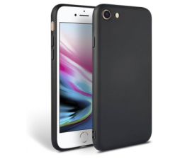 Slika 2 izdelka: Liquid silikonski ovitek za iPhone 7 / 8 / SE 2020 - črn