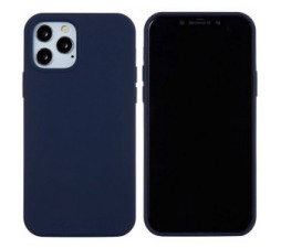 Slika 2 izdelka: Liquid silikonski ovitek za iPhone 13 Pro - temno moder