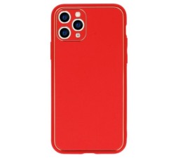Slika 2 izdelka: Luxury silikonski ovitek za Xiaomi Mi 11 - rdeč z zlatim robom